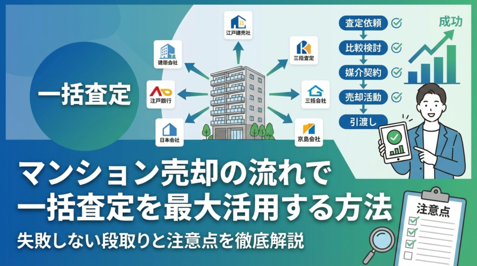 マンション売却の流れで一括査定を最大活用する方法｜失敗しない段取りと注意点を徹底解説