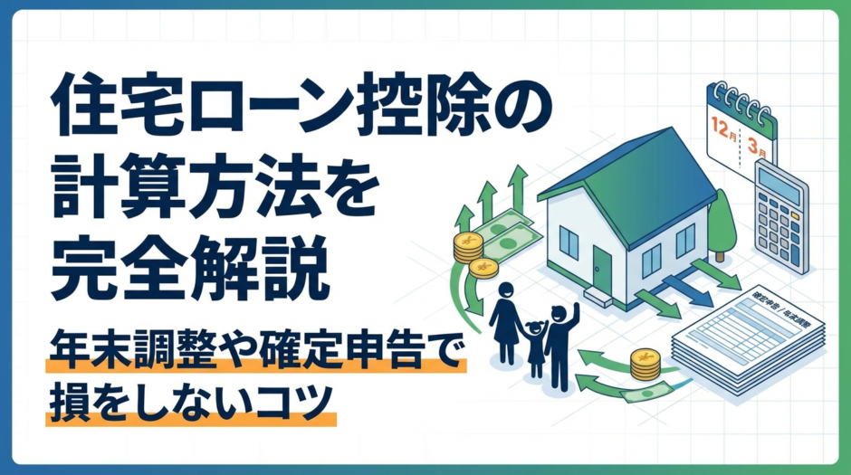 住宅ローン控除の計算方法を完全解説｜年末調整や確定申告で損をしないコツ