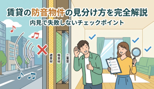 賃貸の防音物件の見分け方を完全解説｜内見で失敗しないチェックポイント