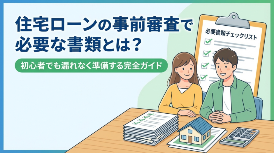 住宅ローンの事前審査で必要な書類とは？初心者でも漏れなく準備する完全ガイド