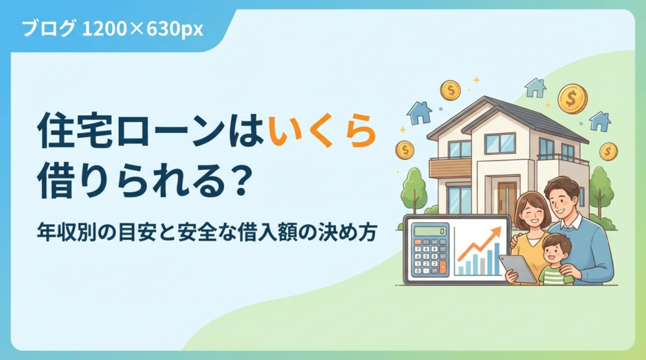 住宅ローンはいくら借りられる？年収別の目安と安全な借入額の決め方