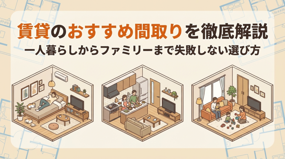 賃貸のおすすめ間取りを徹底解説｜一人暮らしからファミリーまで失敗しない選び方