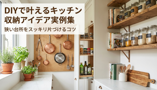 DIYで叶えるキッチン収納アイデア実例集｜狭い台所をスッキリ片づけるコツ