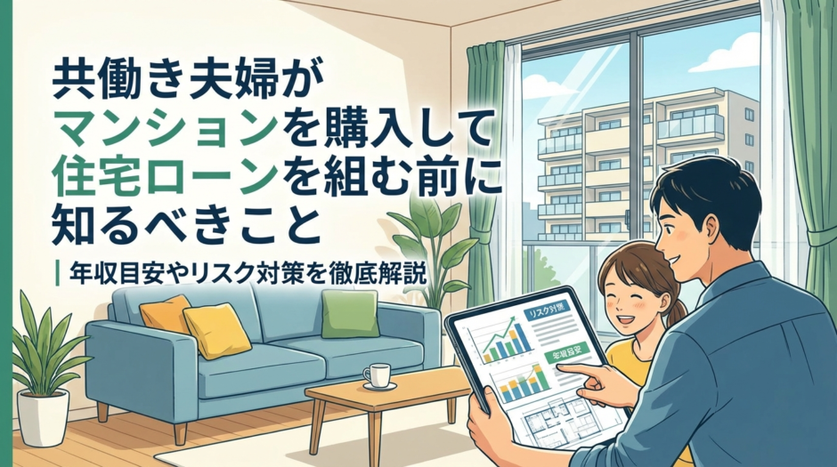 共働き夫婦がマンションを購入して住宅ローンを組む前に知るべきこと｜年収目安やリスク対策を徹底解説