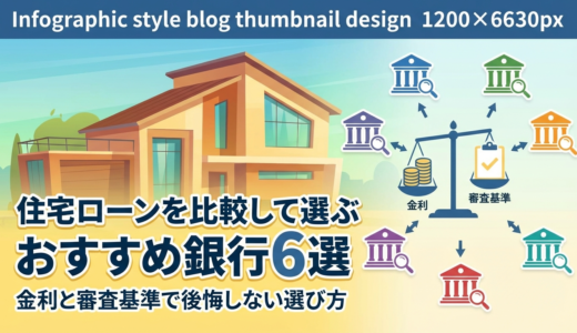 住宅ローンを比較して選ぶおすすめ銀行6選｜金利と審査基準で後悔しない選び方