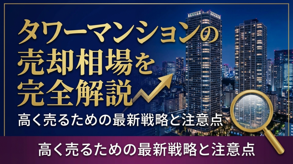 タワーマンションの売却相場を完全解説｜高く売るための最新戦略と注意点