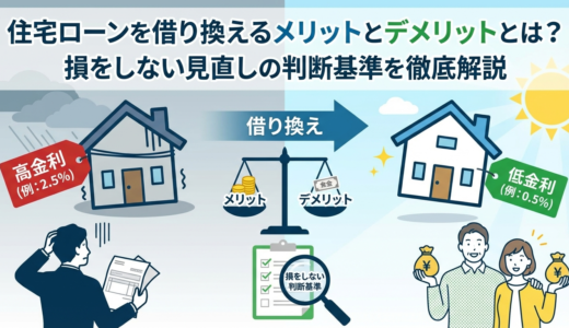 住宅ローンを借り換えるメリットとデメリットとは？損をしない見直しの判断基準を徹底解説