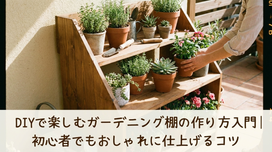 DIYで楽しむガーデニング棚の作り方入門｜初心者でもおしゃれに仕上げるコツ