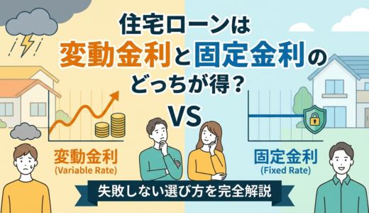 住宅ローンは変動金利と固定金利のどっちが得？失敗しない選び方を完全解説