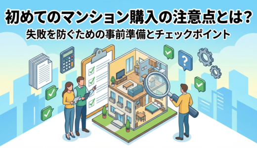 初めてのマンション購入の注意点とは？失敗を防ぐための事前準備とチェックポイント