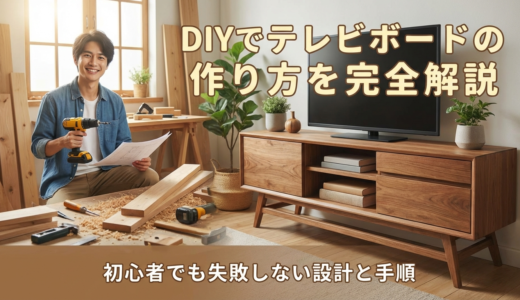 DIYでテレビボードの作り方を完全解説｜初心者でも失敗しない設計と手順