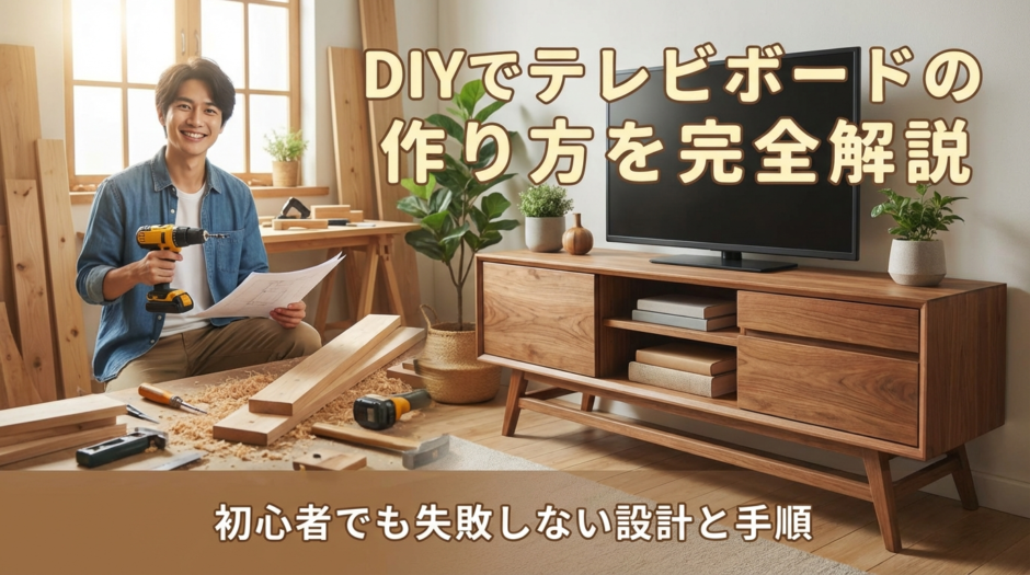 DIYでテレビボードの作り方を完全解説｜初心者でも失敗しない設計と手順