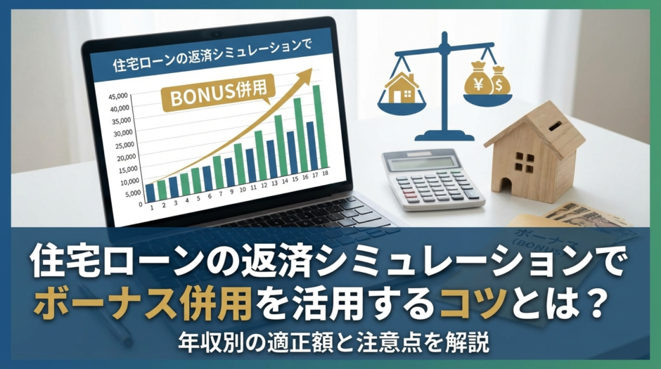 住宅ローンの返済シミュレーションでボーナス併用を活用するコツとは？年収別の適正額と注意点を解説