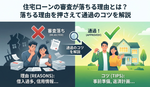 住宅ローンの審査が落ちる理由とは？落ちる理由を押さえて通過のコツを解説