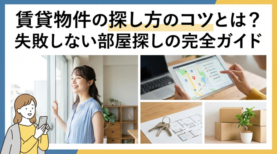 賃貸物件の探し方のコツとは？失敗しない部屋探しの完全ガイド