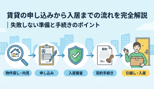 賃貸の申し込みから入居までの流れを完全解説｜失敗しない準備と手続きのポイント