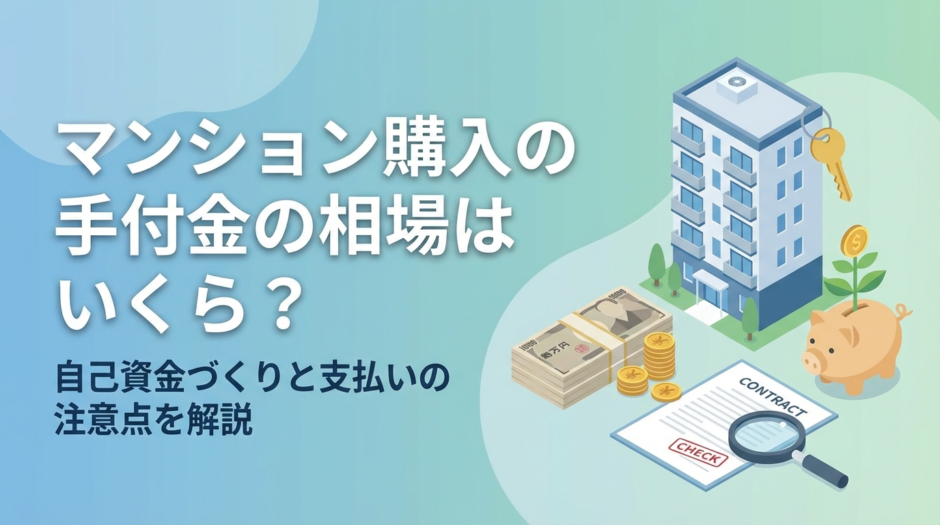 マンション購入の手付金の相場はいくら？自己資金づくりと支払いの注意点を解説