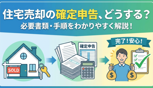 住宅を売却したときの確定申告の方法は？必要書類や手順をわかりやすく解説
