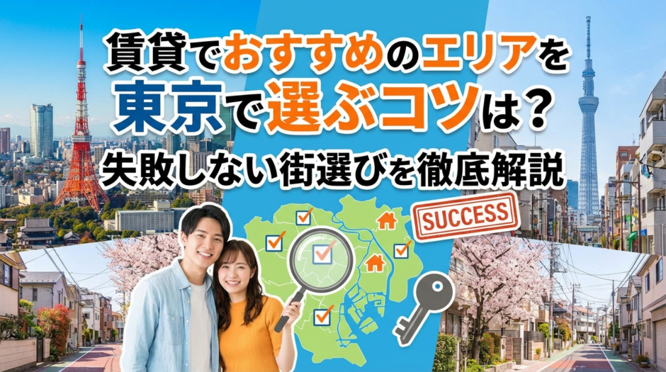賃貸でおすすめのエリアを東京で選ぶコツは？失敗しない街選びを徹底解説