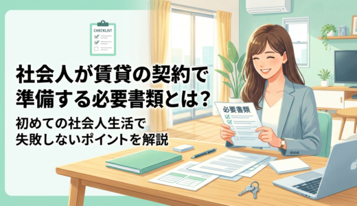 社会人が賃貸の契約で準備する必要書類とは？初めての社会人生活で失敗しないポイントを解説