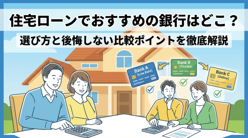 住宅ローンでおすすめの銀行はどこ？選び方と後悔しない比較ポイントを徹底解説