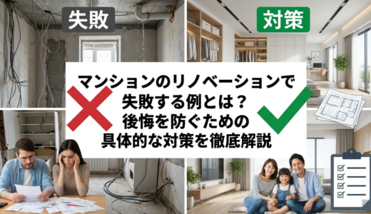 マンションのリノベーションで失敗する例とは？後悔を防ぐための具体的な対策を徹底解説