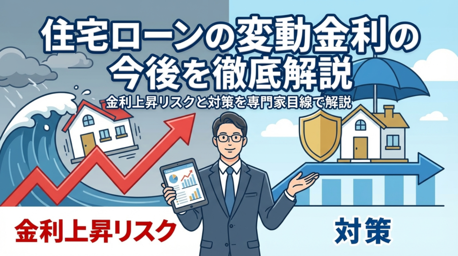 住宅ローンの変動金利の今後を徹底解説｜金利上昇リスクと対策を専門家目線で解説