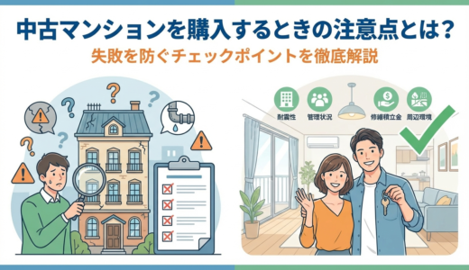 中古マンションを購入するときの注意点とは？失敗を防ぐチェックポイントを徹底解説