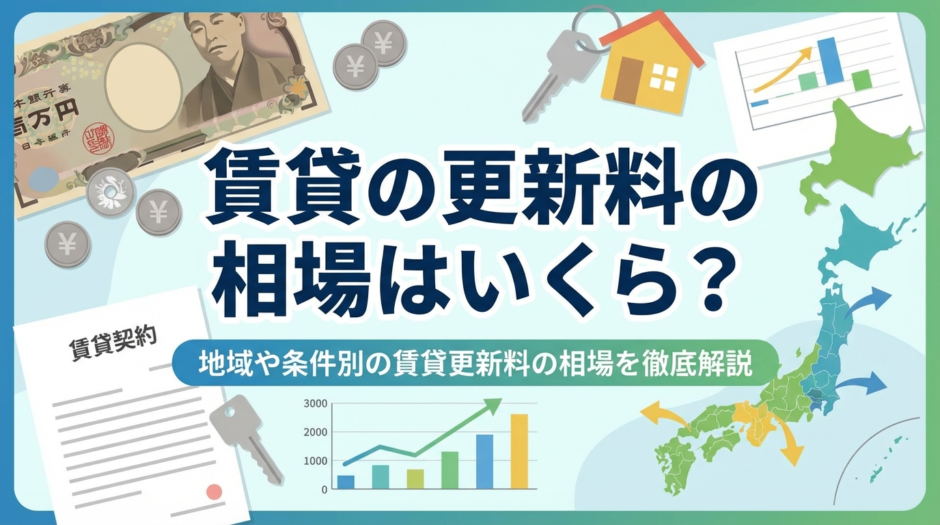 賃貸の更新料の相場はいくら？地域や条件別の賃貸更新料の相場を徹底解説