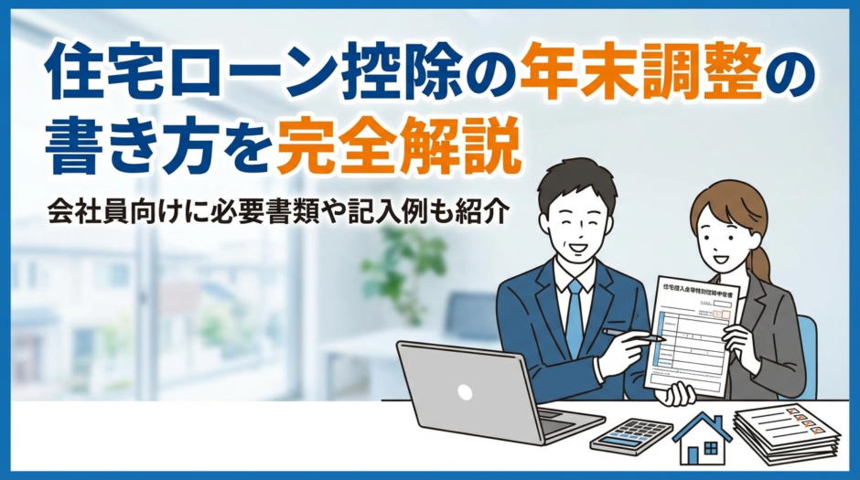 住宅ローン控除の年末調整の書き方を完全解説｜会社員向けに必要書類や記入例も紹介