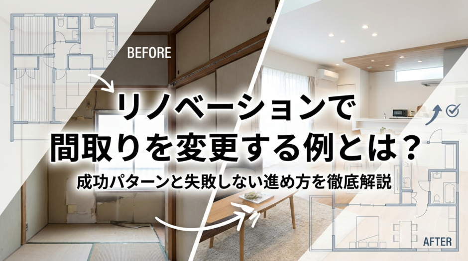 リノベーションで間取りを変更する例とは？成功パターンと失敗しない進め方を徹底解説