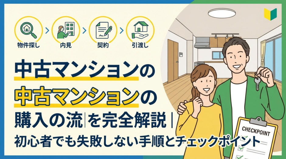 中古マンションの購入の流れを完全解説｜初心者でも失敗しない手順とチェックポイント