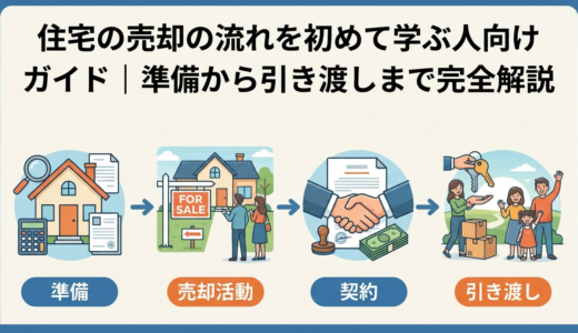 住宅の売却の流れを初めて学ぶ人向けガイド｜準備から引き渡しまで完全解説