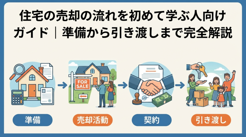 住宅の売却の流れを初めて学ぶ人向けガイド｜準備から引き渡しまで完全解説