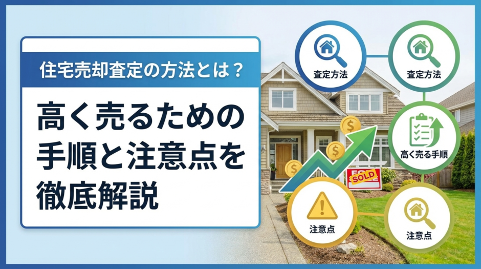 住宅の売却査定の方法とは？高く売るための手順と注意点を徹底解説
