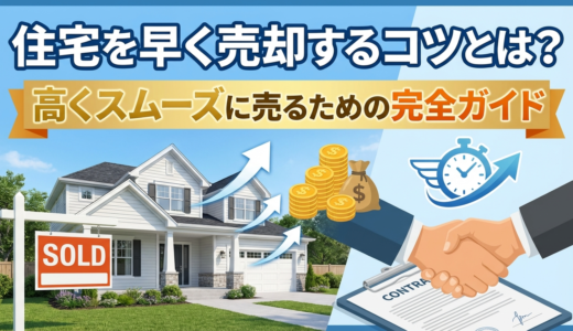 住宅を早く売却するコツとは？高くスムーズに売るための完全ガイド