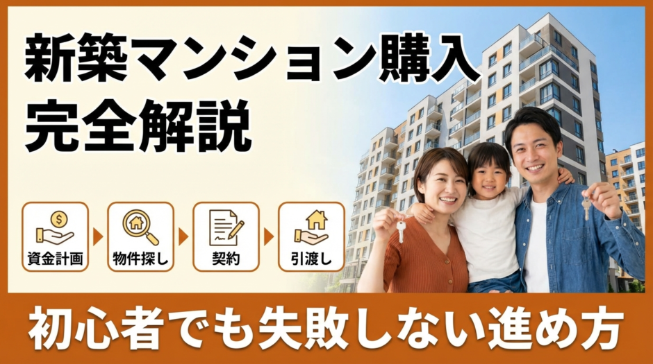 新築マンションの購入手順の流れとは？初心者でも失敗しない進め方を完全解説