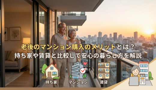 老後のマンション購入のメリットとは？持ち家や賃貸と比較して安心の暮らし方を解説