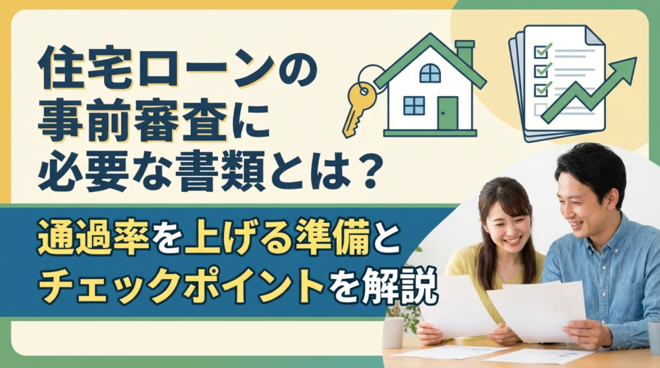 住宅ローンの事前審査に必要な書類とは？通過率を上げる準備とチェックポイントを解説
