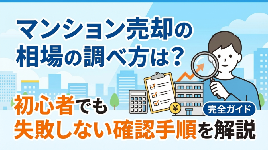 マンション売却の相場の調べ方は？初心者でも失敗しない確認手順を解説