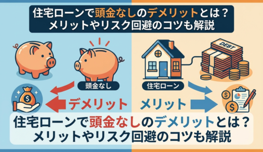 住宅ローンで頭金なしのデメリットとは？メリットやリスク回避のコツも解説