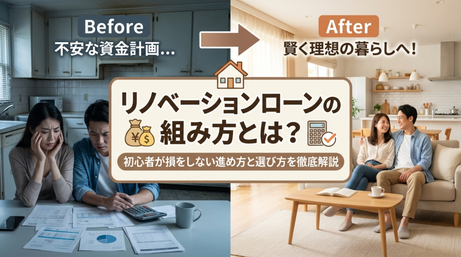 リノベーションローンの組み方とは？初心者が損をしない進め方と選び方を徹底解説