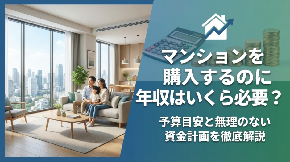 マンションを購入するのに年収はいくら必要？予算目安と無理のない資金計画を徹底解説