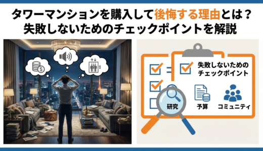タワーマンションを購入して後悔する理由とは？失敗しないためのチェックポイントを解説