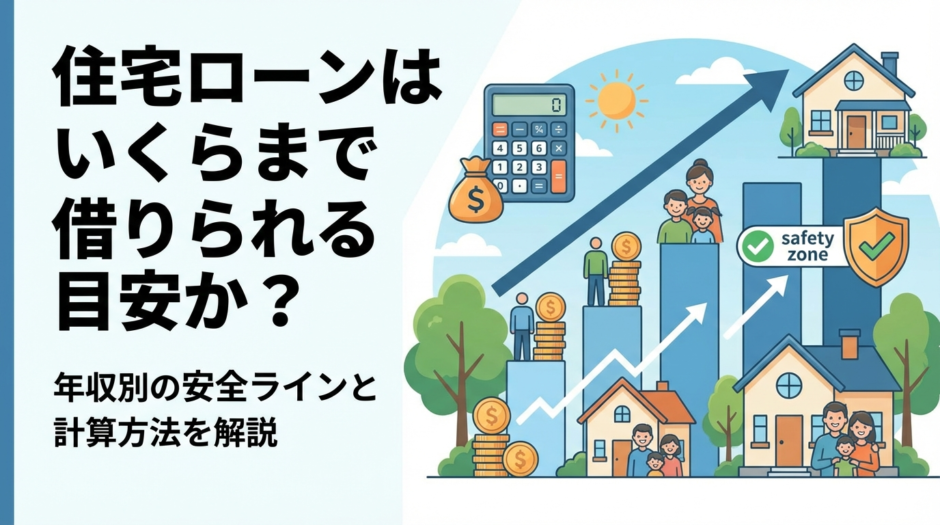 住宅ローンはいくらまで借りられる目安か？年収別の安全ラインと計算方法を解説