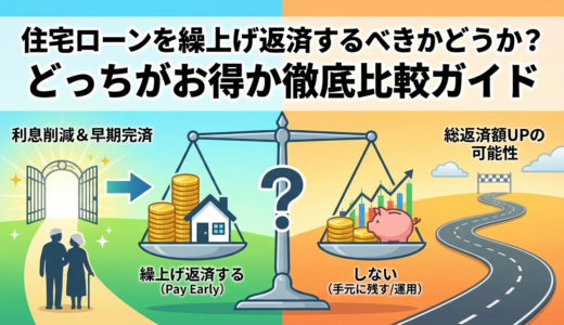 住宅ローンを繰上げ返済するべきかどうか？どっちがお得か徹底比較ガイド