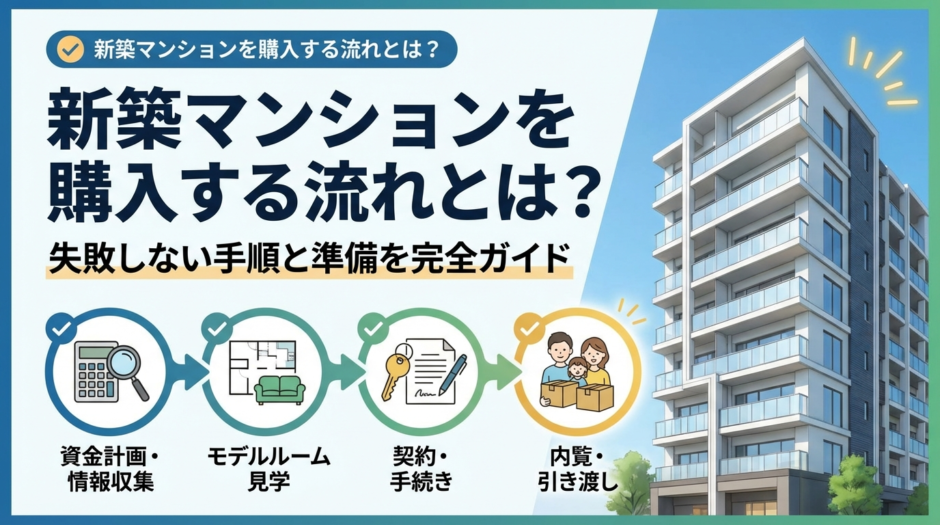 新築マンションを購入する流れとは？失敗しない手順と準備を完全ガイド