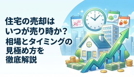 住宅の売却はいつが売り時か？相場とタイミングの見極め方を徹底解説