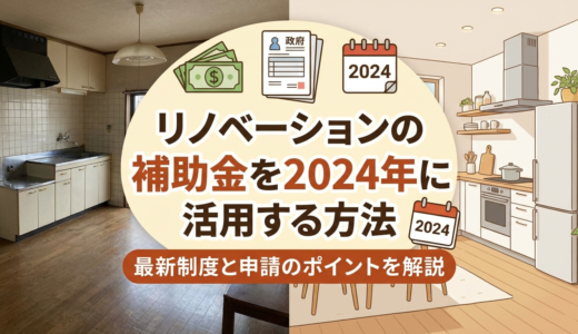 リノベーションの補助金を2024年に活用する方法｜最新制度と申請のポイントを解説