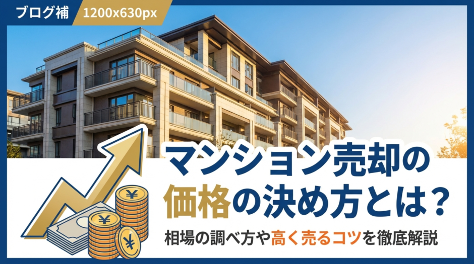 マンション売却の価格の決め方とは？相場の調べ方や高く売るコツを徹底解説